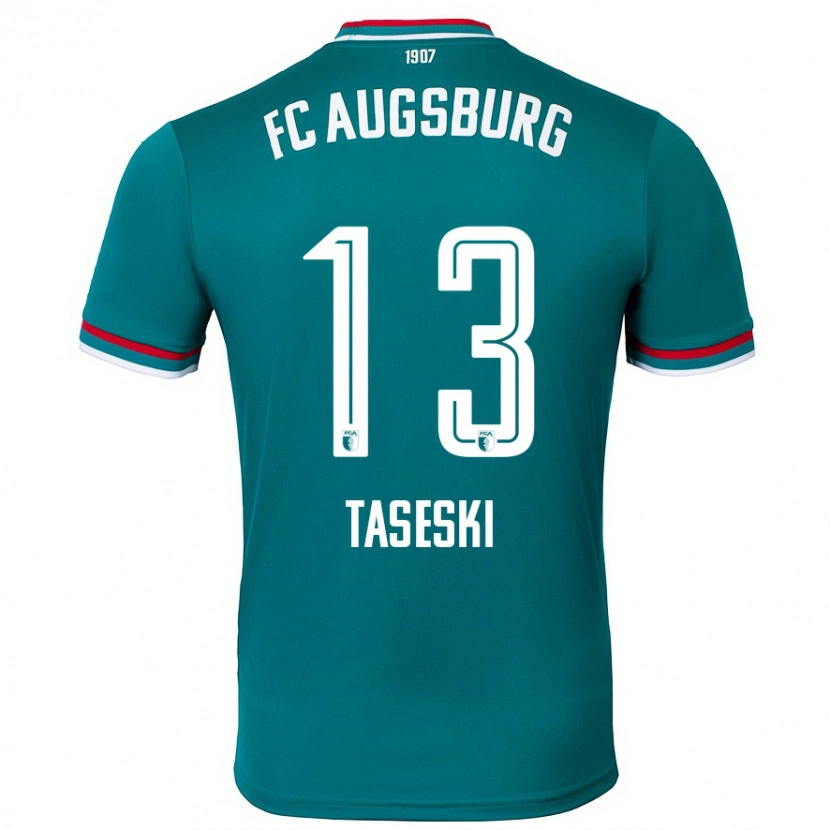 Danxen Niño Camiseta Kristijan Taseski #13 Verde Oscuro 2ª Equipación 2024/25 La Camisa México