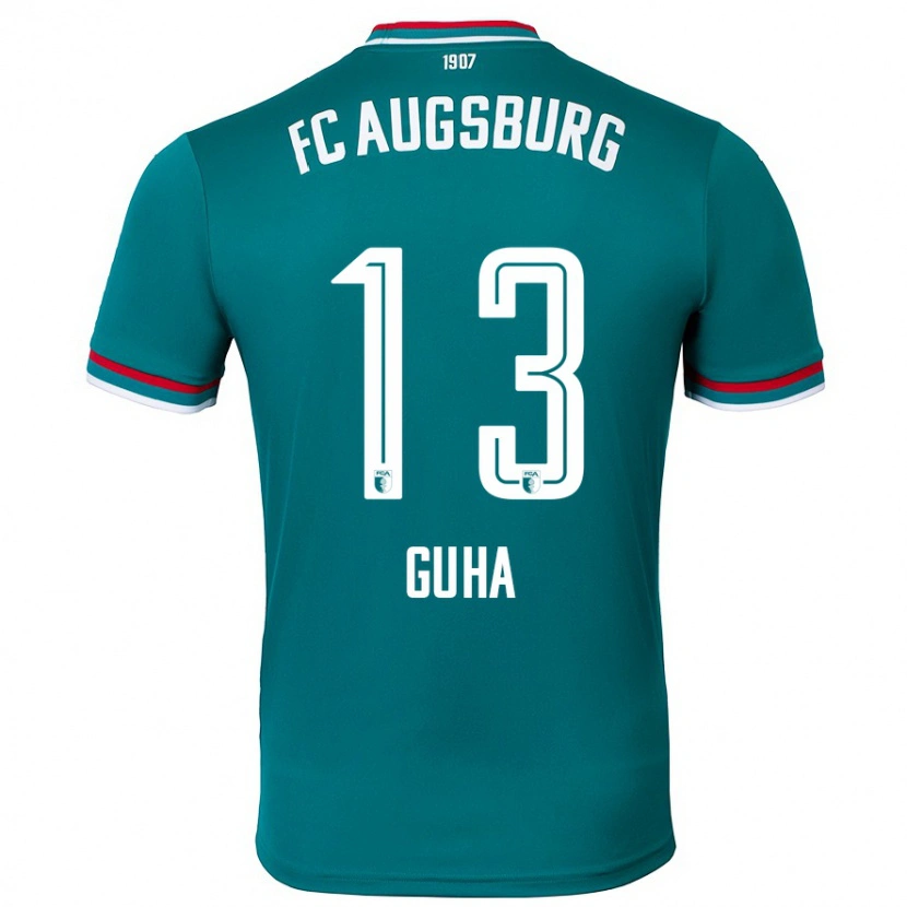 Danxen Niño Camiseta Felix Guha #13 Verde Oscuro 2ª Equipación 2024/25 La Camisa México