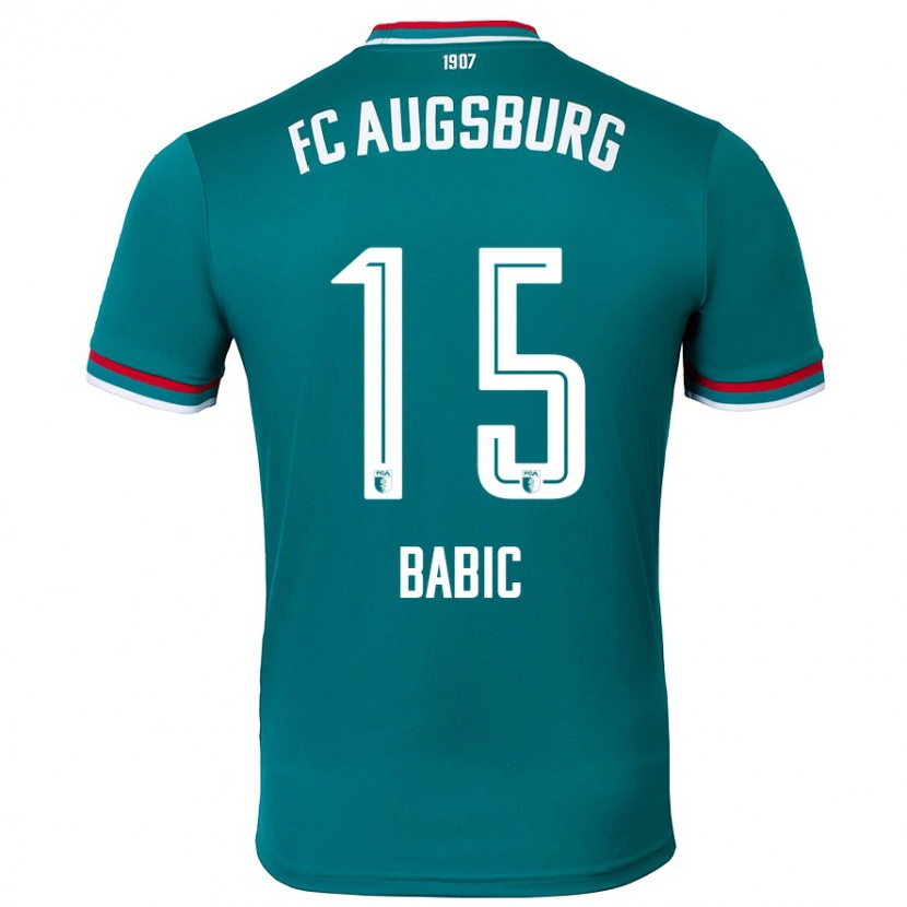 Danxen Niño Camiseta David Babic #15 Verde Oscuro 2ª Equipación 2024/25 La Camisa México