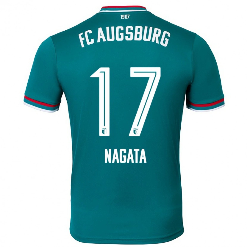 Danxen Niño Camiseta Ryoji Nagata #17 Verde Oscuro 2ª Equipación 2024/25 La Camisa México