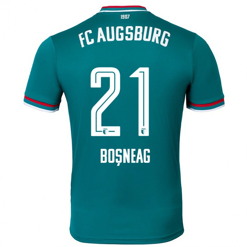 Danxen Niño Camiseta Ioan Boșneag #21 Verde Oscuro 2ª Equipación 2024/25 La Camisa México
