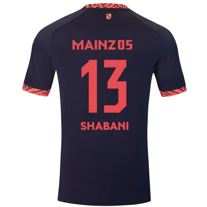 Danxen Niño Camiseta Eniss Shabani #13 Azul Coral Rojo 2ª Equipación 2024/25 La Camisa México
