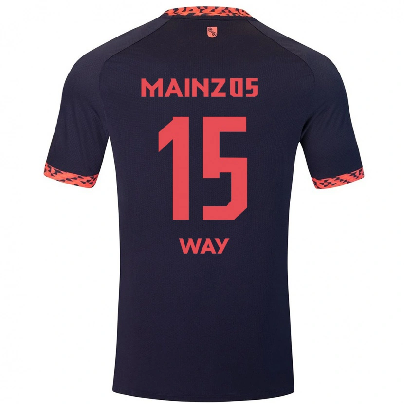 Danxen Niño Camiseta Cecilia Way #15 Azul Coral Rojo 2ª Equipación 2024/25 La Camisa México