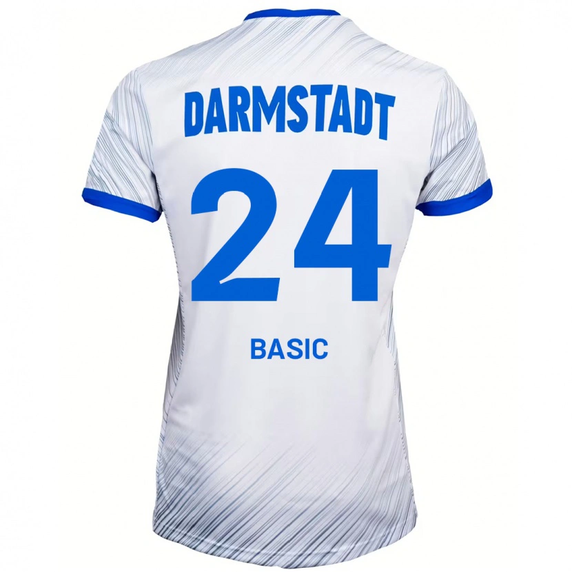 Danxen Niño Camiseta Benjamin Basic #24 Blanco Azul 2ª Equipación 2024/25 La Camisa México