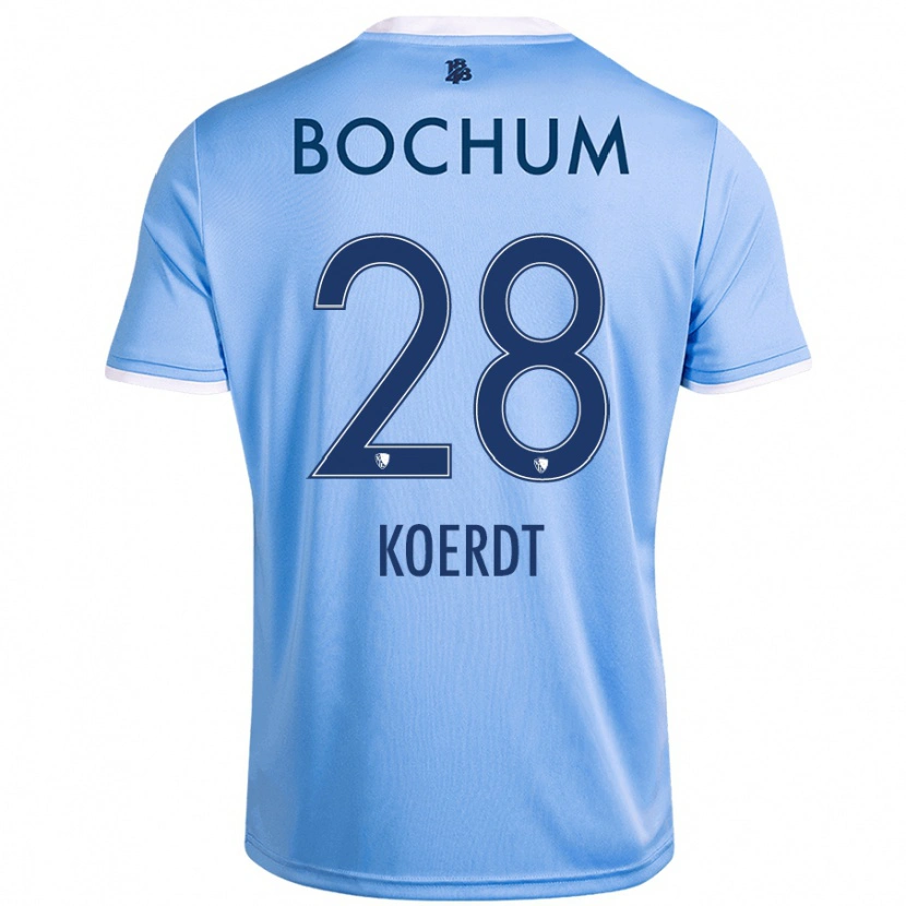 Danxen Niño Camiseta Lennart Koerdt #28 Azul Cielo 2ª Equipación 2024/25 La Camisa México
