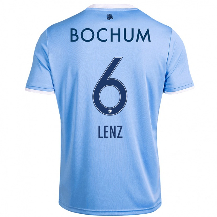 Danxen Niño Camiseta Cajetan Lenz #6 Azul Cielo 2ª Equipación 2024/25 La Camisa México