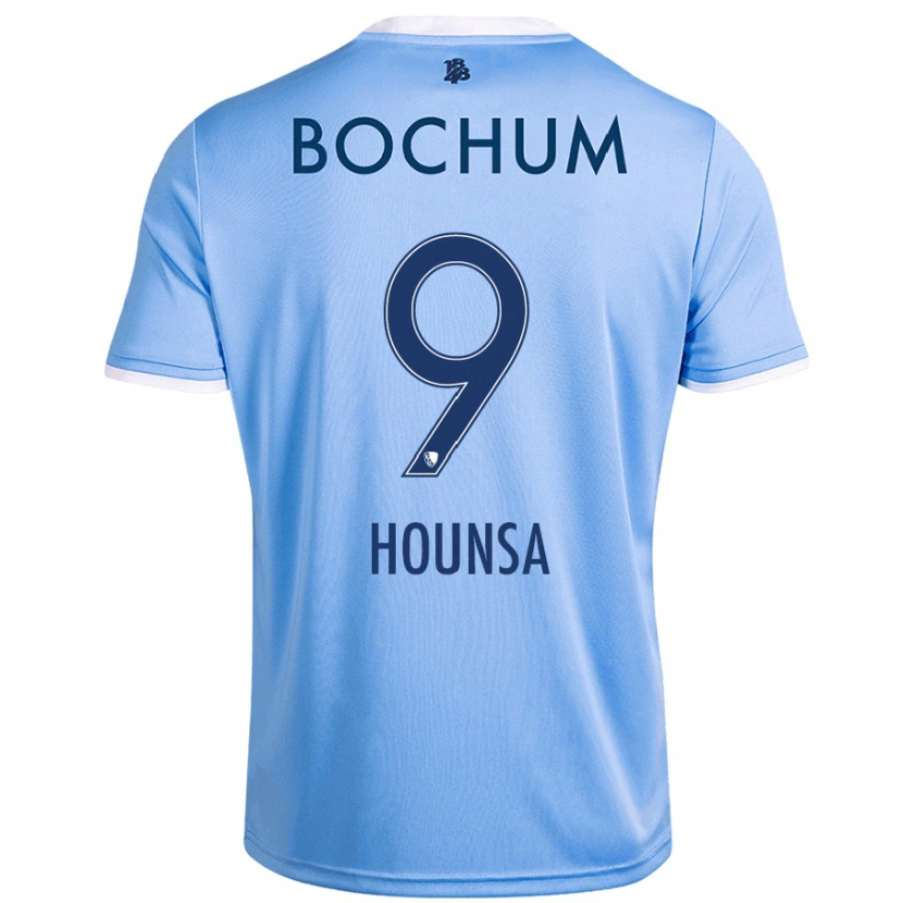 Danxen Niño Camiseta Eligius Hounsa #9 Azul Cielo 2ª Equipación 2024/25 La Camisa México
