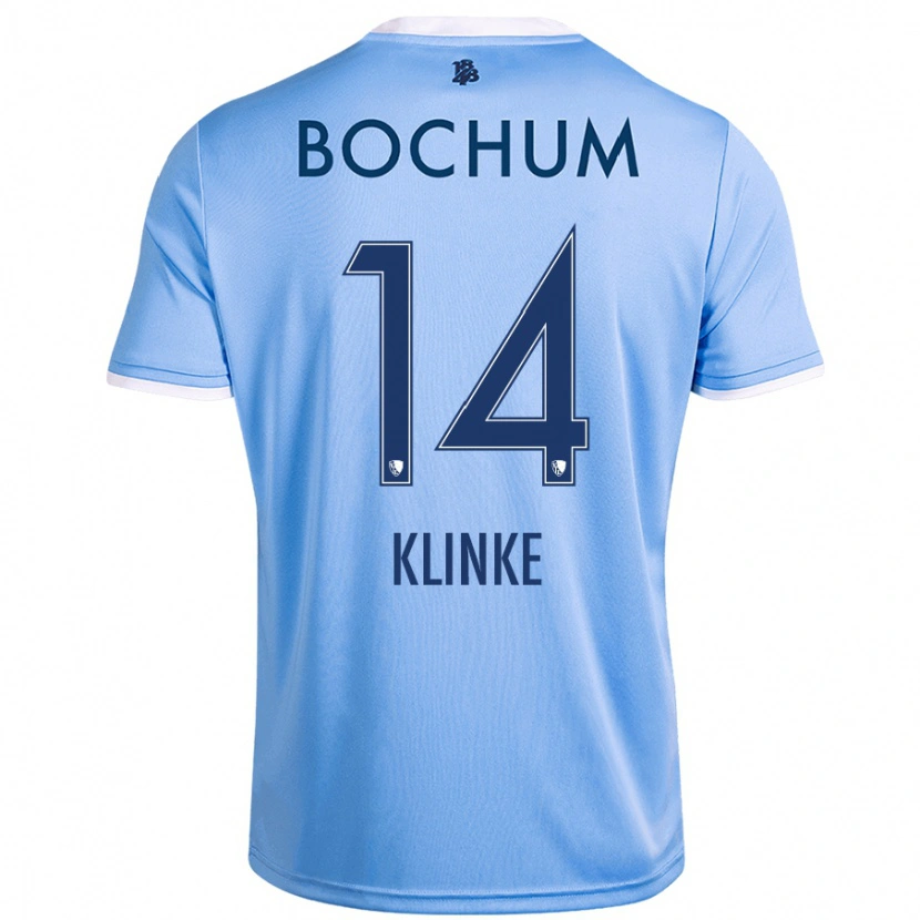 Danxen Niño Camiseta Niklas Klinke #14 Azul Cielo 2ª Equipación 2024/25 La Camisa México