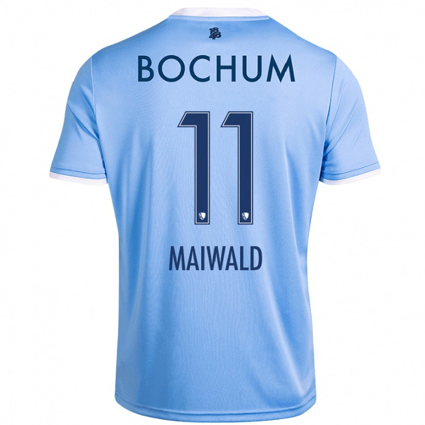 Danxen Niño Camiseta Anna Maiwald #11 Azul Cielo 2ª Equipación 2024/25 La Camisa México
