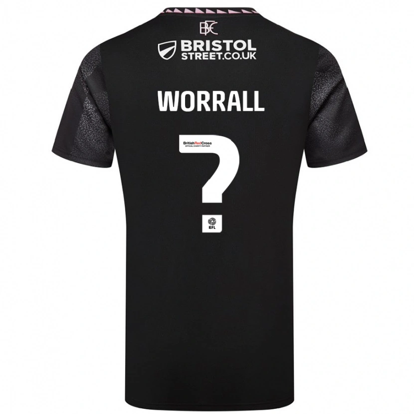 Danxen Niño Camiseta Joe Worrall #0 Negro 2ª Equipación 2024/25 La Camisa México