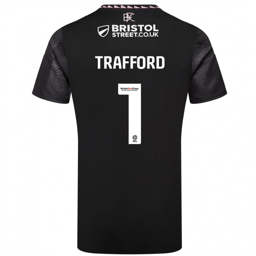 Danxen Niño Camiseta James Trafford #1 Negro 2ª Equipación 2024/25 La Camisa México