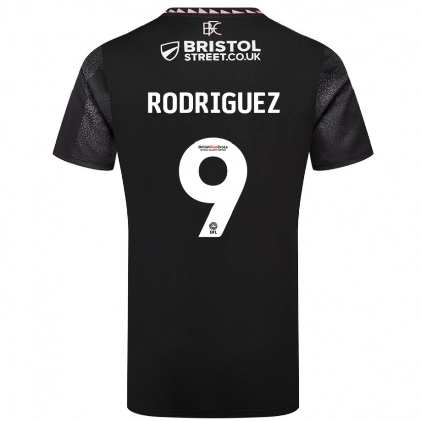 Danxen Niño Camiseta Jay Rodríguez #9 Negro 2ª Equipación 2024/25 La Camisa México