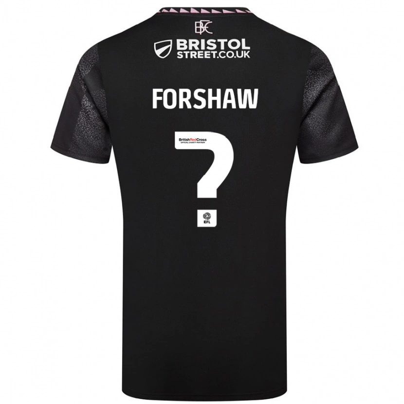 Danxen Niño Camiseta Lewis Forshaw #0 Negro 2ª Equipación 2024/25 La Camisa México