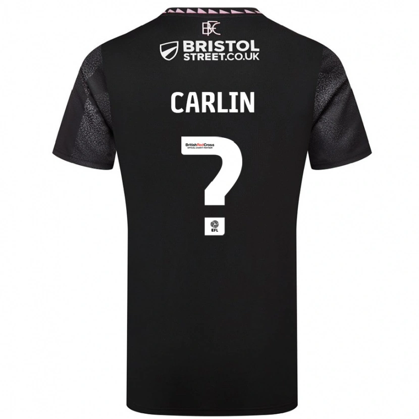 Danxen Niño Camiseta Logan Carlin #0 Negro 2ª Equipación 2024/25 La Camisa México