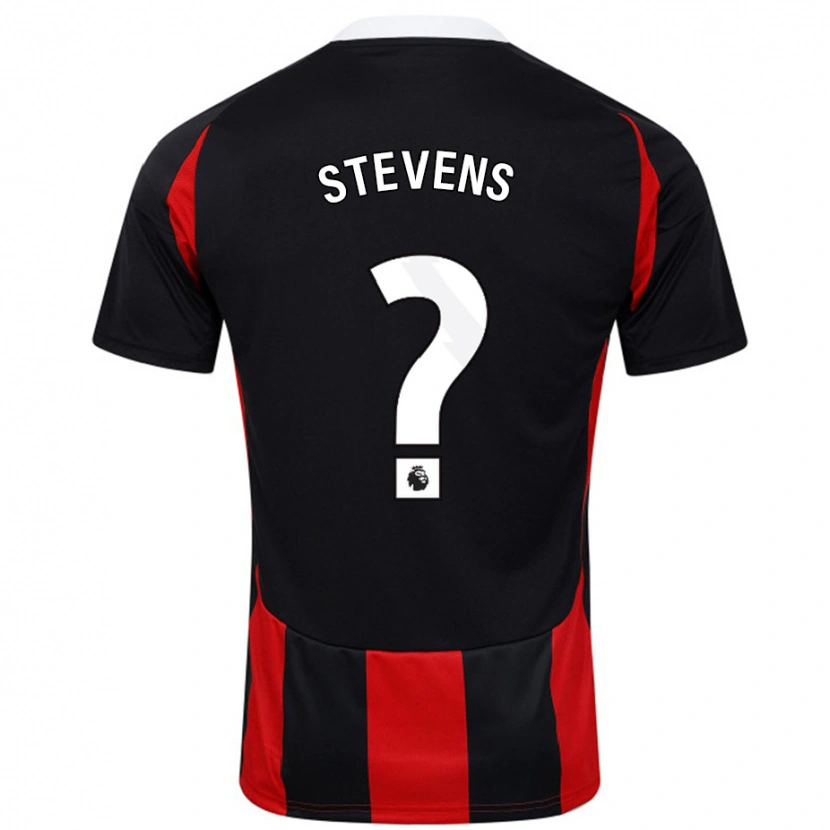 Danxen Niño Camiseta Lily Stevens #0 Negro Rojo 2ª Equipación 2024/25 La Camisa México