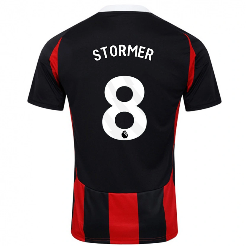 Danxen Niño Camiseta Becky Stormer #8 Negro Rojo 2ª Equipación 2024/25 La Camisa México