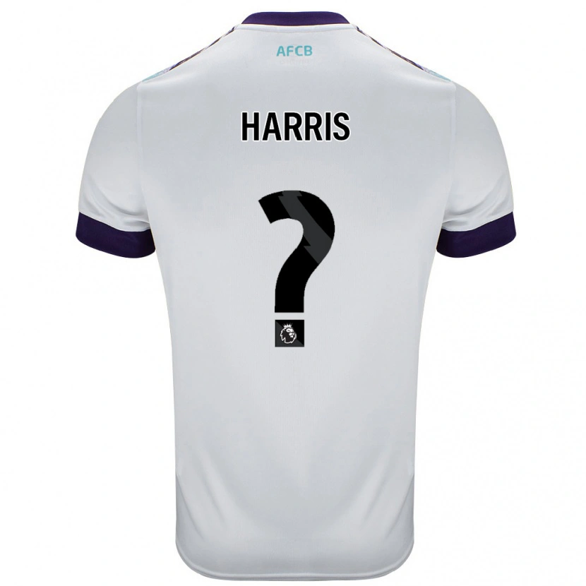 Danxen Niño Camiseta Archie Harris #0 Blanco Verde Púrpura 2ª Equipación 2024/25 La Camisa México