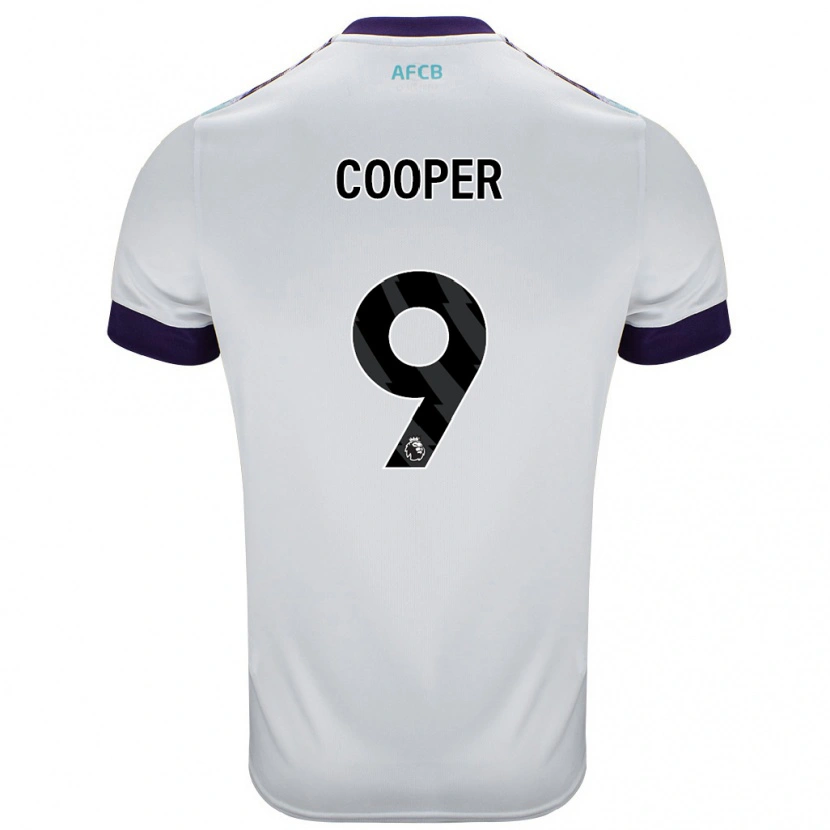 Danxen Niño Camiseta Lucy Cooper #9 Blanco Verde Púrpura 2ª Equipación 2024/25 La Camisa México