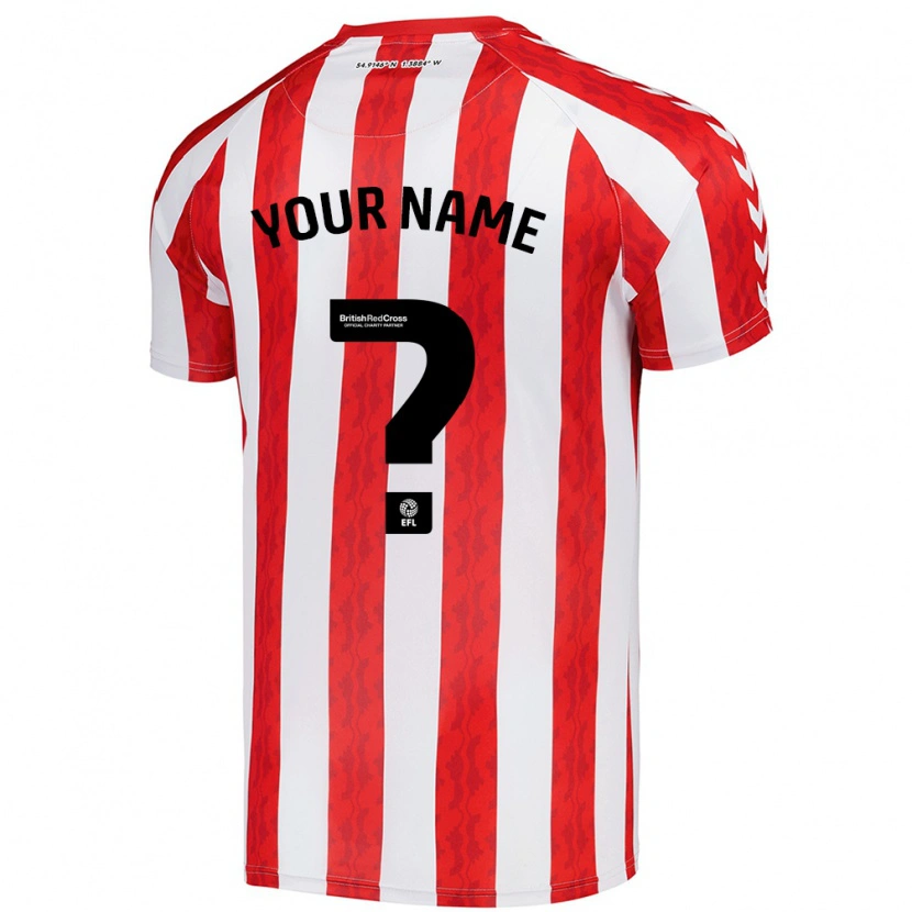 Danxen Hombre Camiseta Su Nombre #0 Rojo Blanco 1ª Equipación 2024/25 La Camisa México