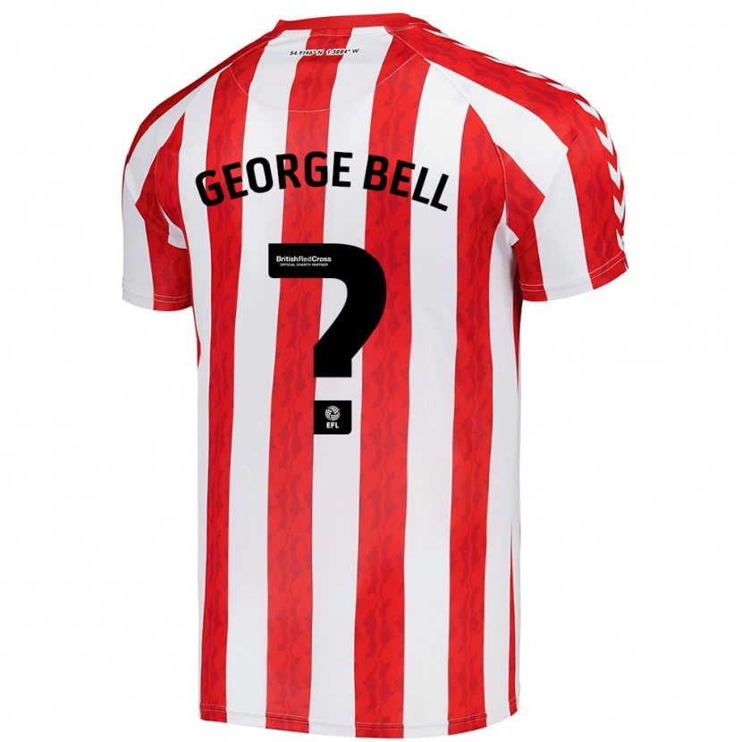 Danxen Hombre Camiseta George Bell #0 Rojo Blanco 1ª Equipación 2024/25 La Camisa México
