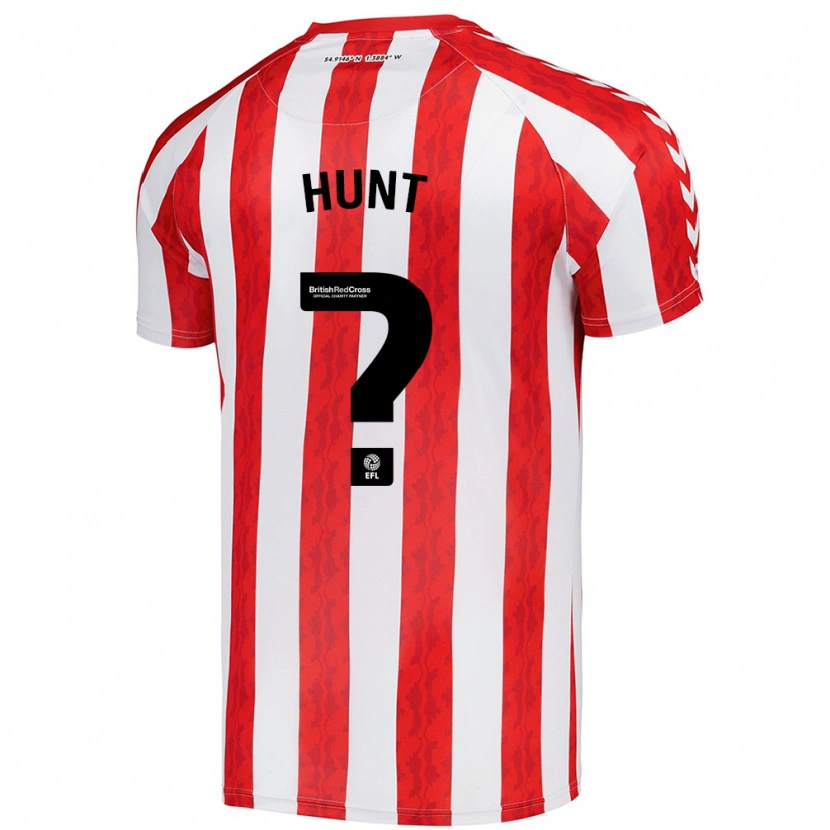 Danxen Hombre Camiseta Liam Hunt #0 Rojo Blanco 1ª Equipación 2024/25 La Camisa México