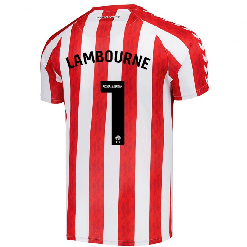 Danxen Hombre Camiseta Demi Lambourne #1 Rojo Blanco 1ª Equipación 2024/25 La Camisa México
