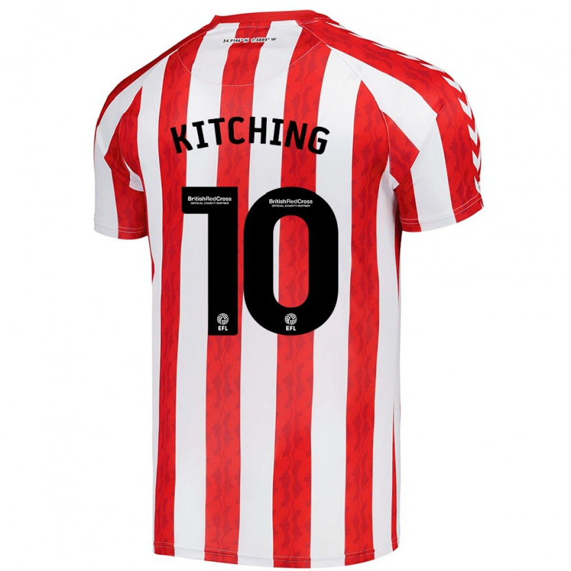 Danxen Hombre Camiseta Katie Kitching #10 Rojo Blanco 1ª Equipación 2024/25 La Camisa México