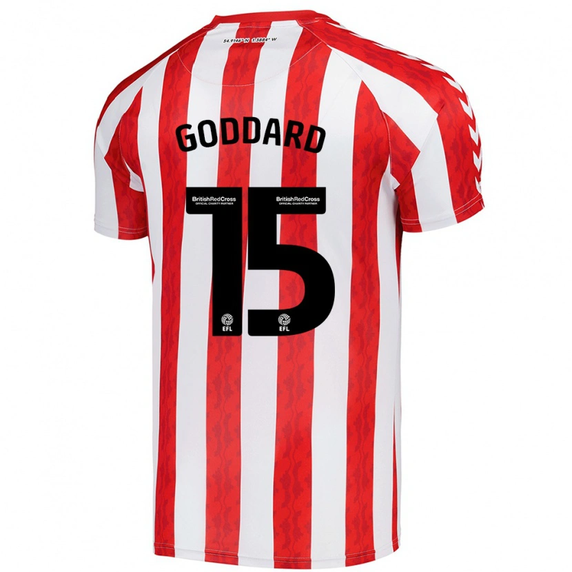 Danxen Hombre Camiseta Amy Goddard #15 Rojo Blanco 1ª Equipación 2024/25 La Camisa México