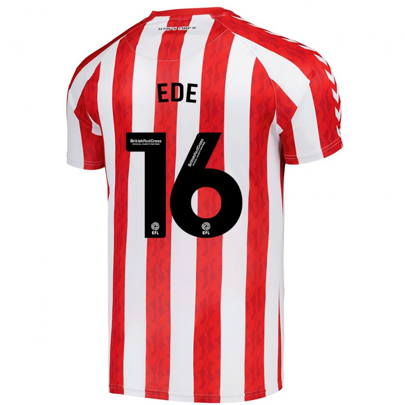 Danxen Hombre Camiseta Grace Ede #16 Rojo Blanco 1ª Equipación 2024/25 La Camisa México