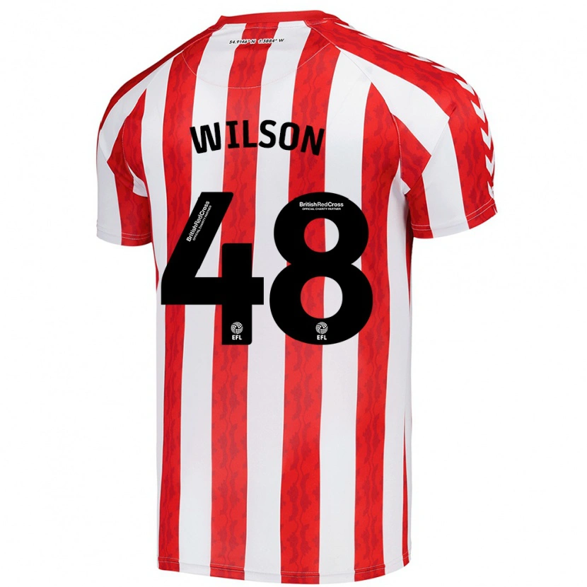 Danxen Hombre Camiseta Callum Wilson #48 Rojo Blanco 1ª Equipación 2024/25 La Camisa México