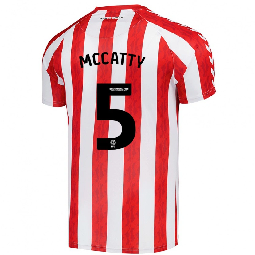 Danxen Hombre Camiseta Grace Mccatty #5 Rojo Blanco 1ª Equipación 2024/25 La Camisa México