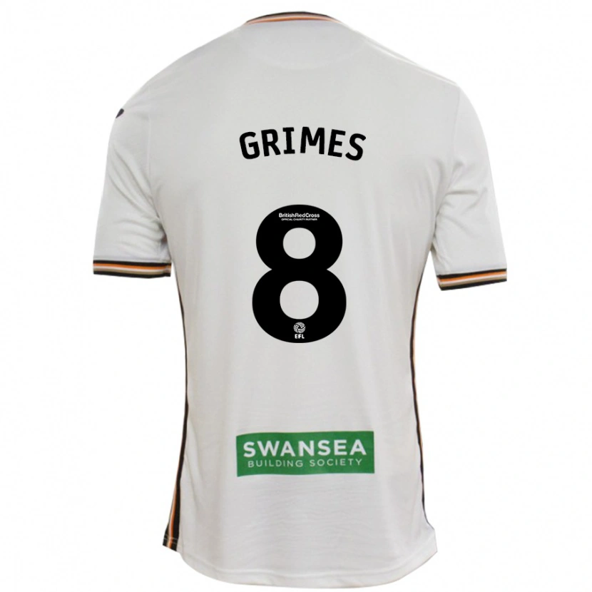 Danxen Hombre Camiseta Matt Grimes #8 Blanco 1ª Equipación 2024/25 La Camisa México