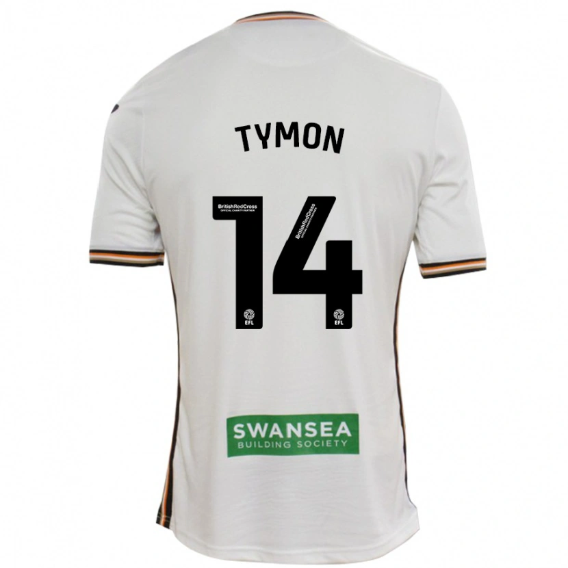 Danxen Hombre Camiseta Josh Tymon #14 Blanco 1ª Equipación 2024/25 La Camisa México