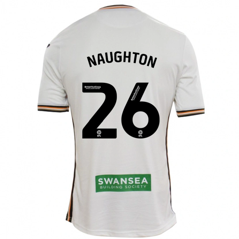 Danxen Hombre Camiseta Kyle Naughton #26 Blanco 1ª Equipación 2024/25 La Camisa México
