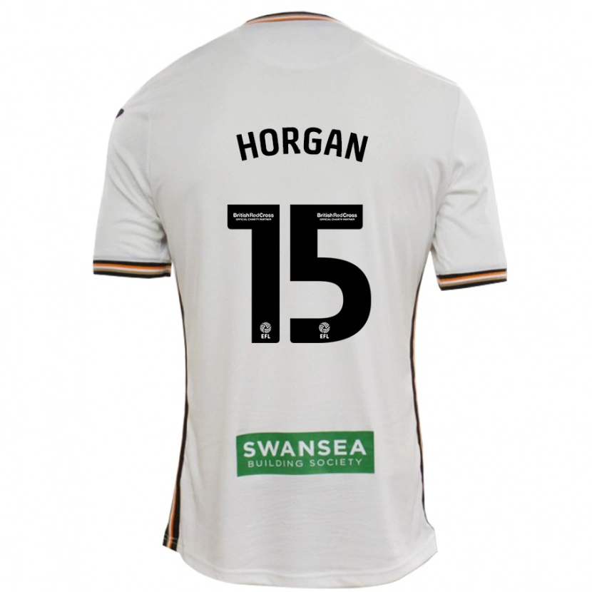 Danxen Hombre Camiseta Gwenan Horgan #15 Blanco 1ª Equipación 2024/25 La Camisa México