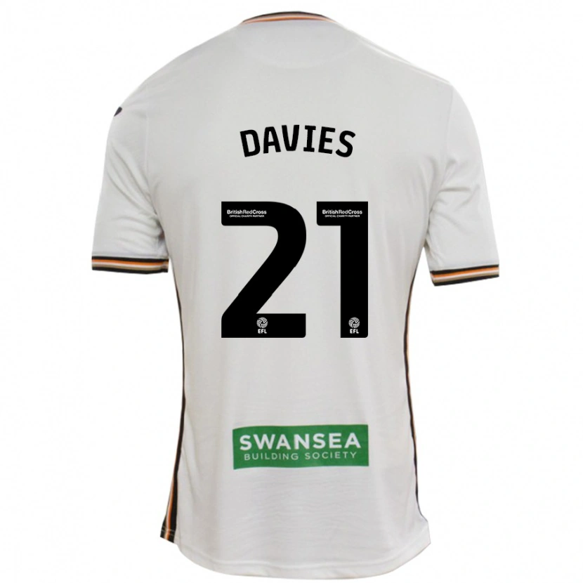 Danxen Hombre Camiseta Laura Davies #21 Blanco 1ª Equipación 2024/25 La Camisa México
