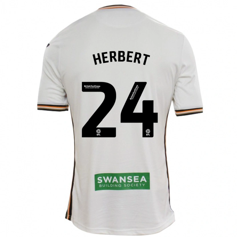Danxen Hombre Camiseta Chelsea Herbert #24 Blanco 1ª Equipación 2024/25 La Camisa México