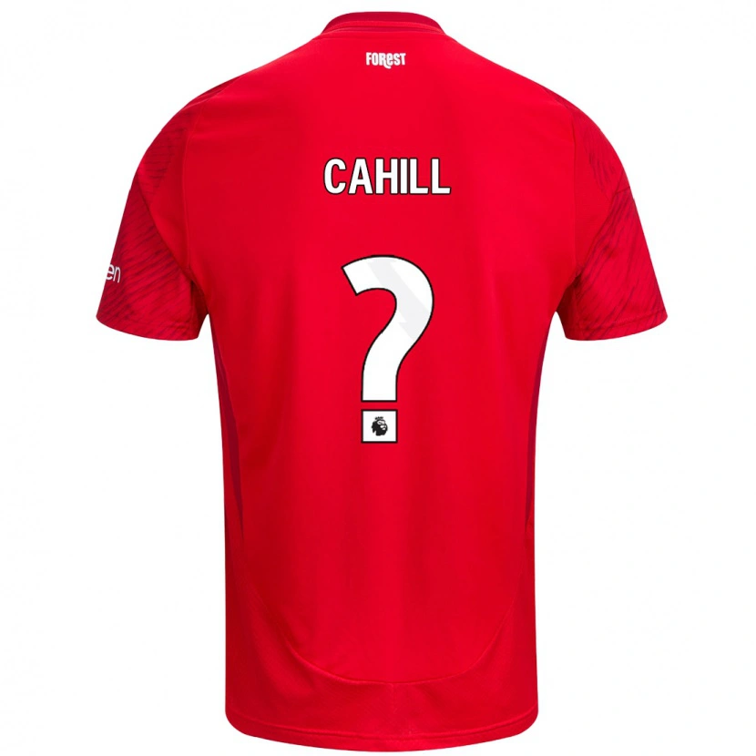Danxen Hombre Camiseta Shae Cahill #0 Rojo Blanco 1ª Equipación 2024/25 La Camisa México