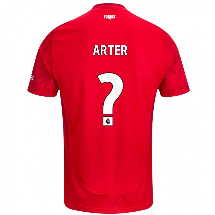 Danxen Hombre Camiseta Harry Arter #0 Rojo Blanco 1ª Equipación 2024/25 La Camisa México
