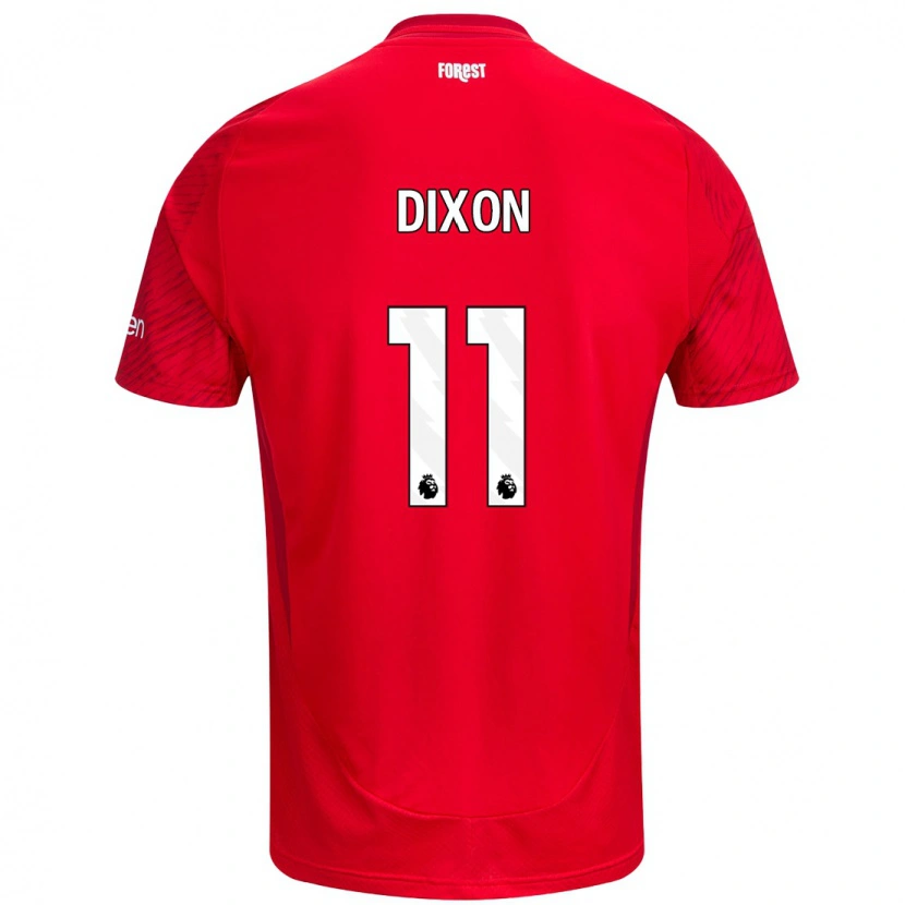 Danxen Hombre Camiseta Chloe Dixon #11 Rojo Blanco 1ª Equipación 2024/25 La Camisa México