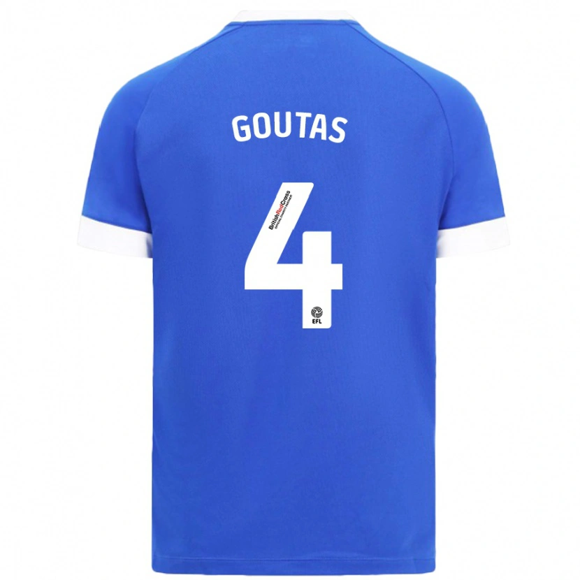 Danxen Hombre Camiseta Dimitrios Goutas #4 Azul Cielo 1ª Equipación 2024/25 La Camisa México