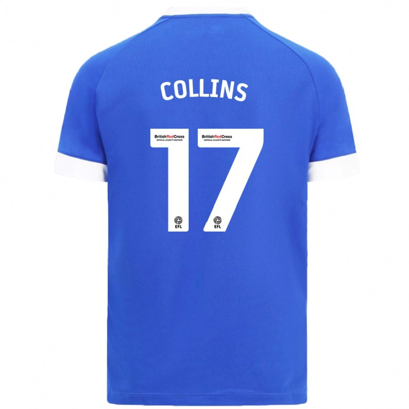 Danxen Hombre Camiseta Jamilu Collins #17 Azul Cielo 1ª Equipación 2024/25 La Camisa México