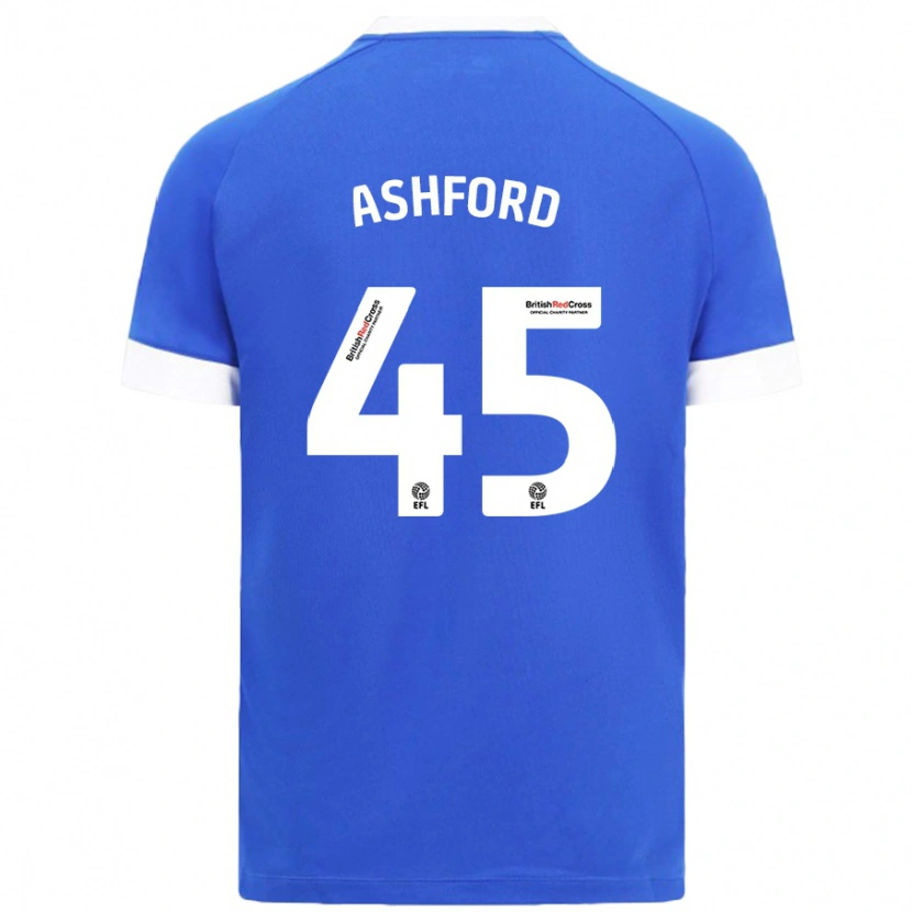 Danxen Hombre Camiseta Cian Ashford #45 Azul Cielo 1ª Equipación 2024/25 La Camisa México
