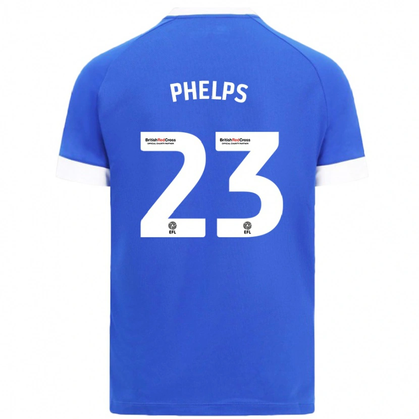 Danxen Hombre Camiseta Anna Phelps #23 Azul Cielo 1ª Equipación 2024/25 La Camisa México