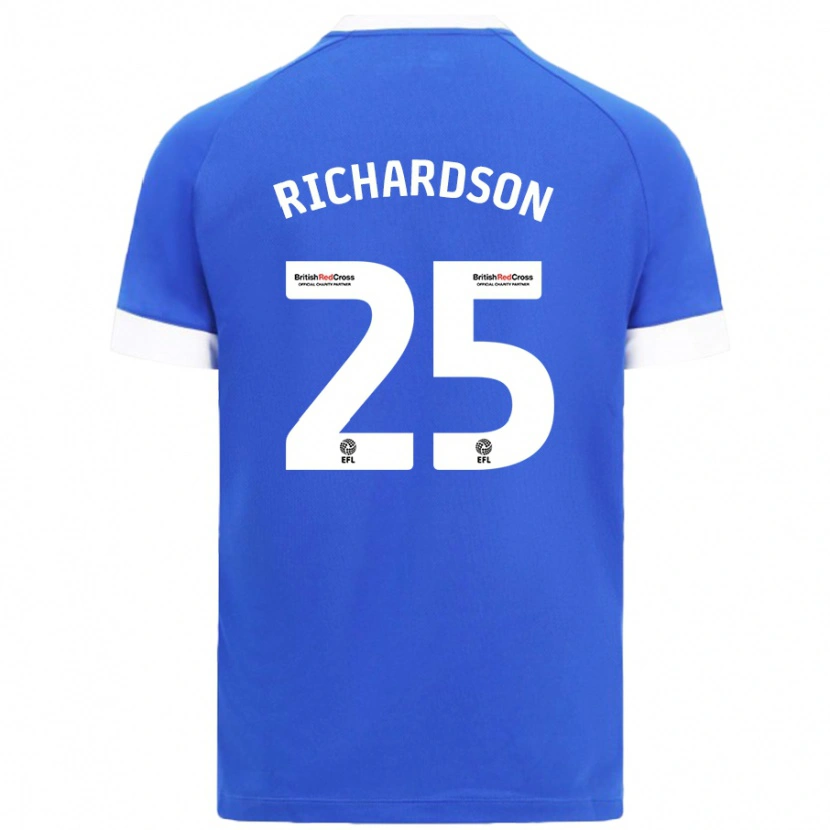 Danxen Hombre Camiseta Tija Richardson #25 Azul Cielo 1ª Equipación 2024/25 La Camisa México
