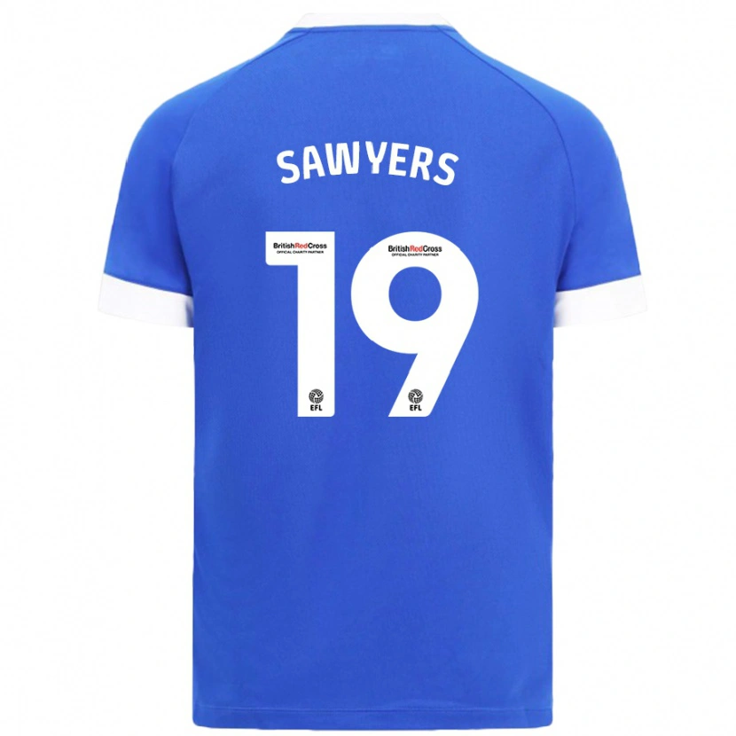 Danxen Hombre Camiseta Romaine Sawyers #19 Azul Cielo 1ª Equipación 2024/25 La Camisa México
