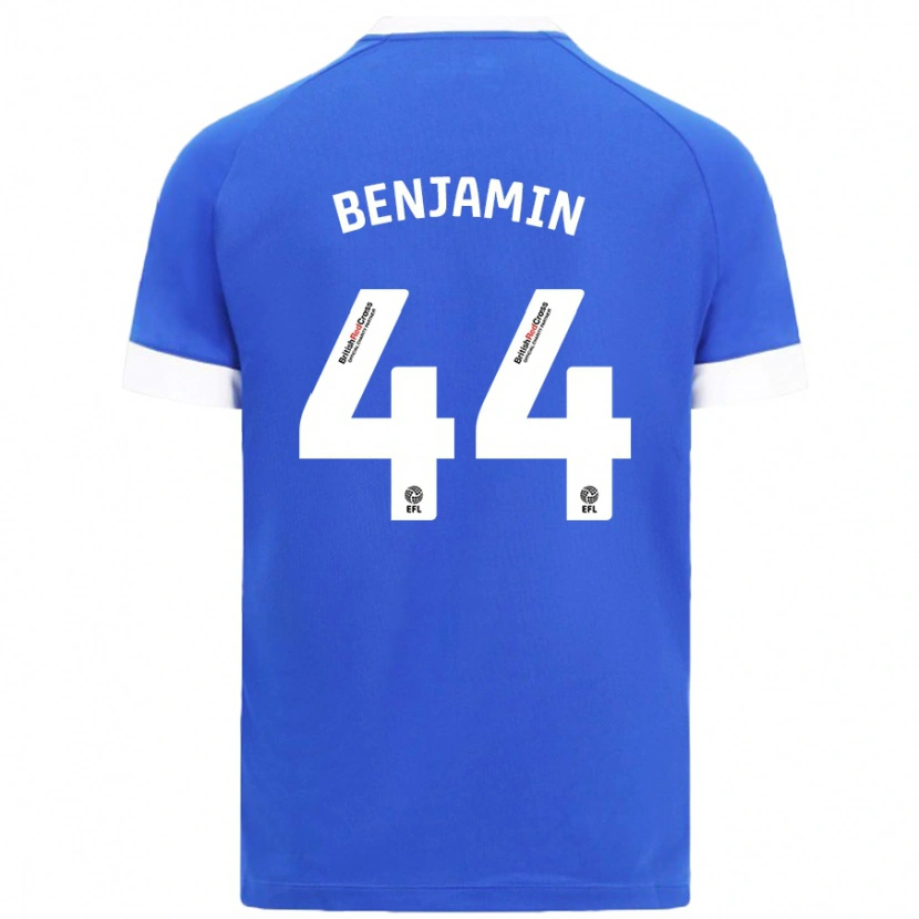 Danxen Hombre Camiseta Xavier Benjamin #44 Azul Cielo 1ª Equipación 2024/25 La Camisa México