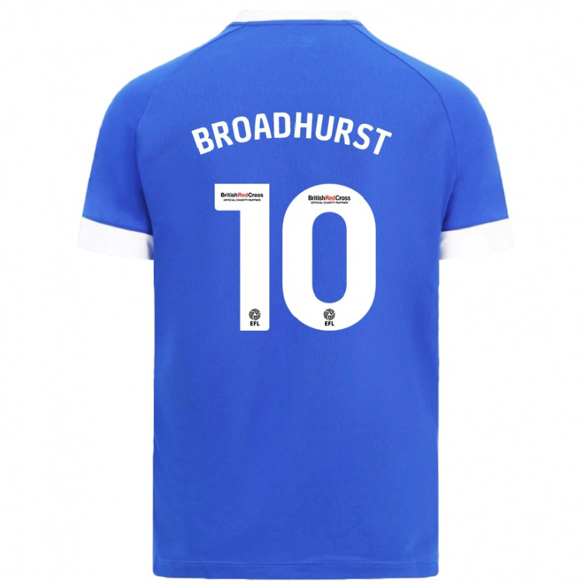Danxen Hombre Camiseta Danielle Broadhurst #10 Azul Cielo 1ª Equipación 2024/25 La Camisa México