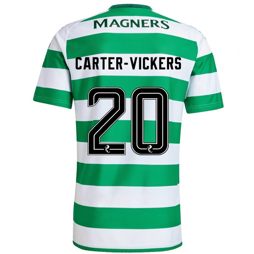 Danxen Hombre Camiseta Cameron Carter-Vickers #20 Verde Blanco 1ª Equipación 2024/25 La Camisa México
