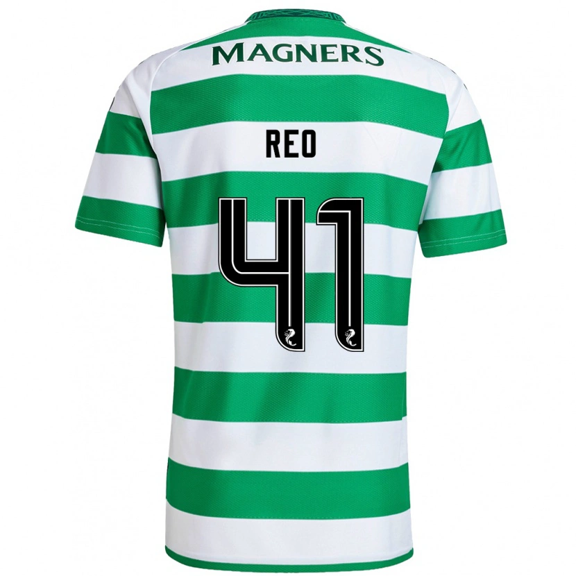 Danxen Hombre Camiseta Reo Hatate #41 Verde Blanco 1ª Equipación 2024/25 La Camisa México